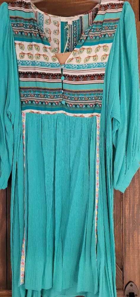 Turquoise Umgee Dress